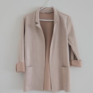 Elegant Beige Women's Coat/blazer